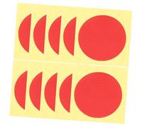UKCOCO 10 feuilles Autocollants de Pression Adhésifs Étiquettes Rondes Réfléchissantes pour Manomètres Faciles à Appliquer et Visibilité pour Identification et Lecture Claire des