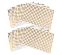 UKCOCO 10 feuilles Étiquettes Adhésives Rondes Métallisées Or de Autocollants pour Classement Bureau et Maison Autocollants Codage Faciles à Coller et Retirer