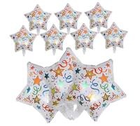 UKCOCO 10 pièces Ballons Étoile Aluminium Décorations Fête et Résistants pour Anniversaire Nouvel An