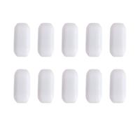 UKCOCO 10 Pièces Barreaux Magnétiques Agitateur Magnétique Chauffant en Ptfe Blanc pour Laboratoires et Usines Pharmaceutiques Haute Température Fonctionnement Stable