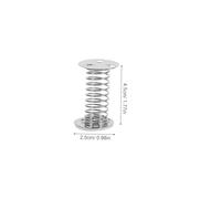 UKCOCO 10 pièces Base de Ressort Spirale Autocollante pour Poupée à Tête Oscillante Support DIY pour Décoratif Argenté