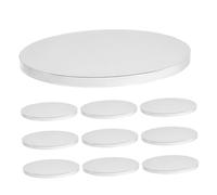 UKCOCO 10 Pièces Bases Rondes Carton Ondulé pour Gâteaux Mousse Plateau Support pour Desserts Cercle Gâteau pour et Anniversaires