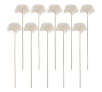 UKCOCO 10 pièces Bâtonnets de Diffuseur Rotin pour Huiles Essentielles Accessoires Recharges Naturelles pour Diffuseur Ambiance Maison et Voiture Décoration Sèche