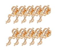 UKCOCO 10 Pièces Broche Serpent Doré Épingle Décorative Professionnelle pour Médecin et Infirmière Accessoire pour Chemise et Cardigan et Protection