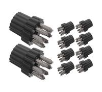 UKCOCO 10 Pièces Brosses de Rechange Fil Acier pour Nettoyeur Vapeur Têtes Robustes Résistantes à Haute Température Accessoires Multi-usage pour Balai Vapeur Cuisine et Salle de Bain