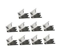 UKCOCO 10 pièces Clips Acier Inoxydable pour Étagère de Congélateur Support Robuste pour Balconnet Frigo et Rangement Réfrigérateur