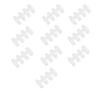 UKCOCO 10 pièces Clips de Reliure à Quatre Transparentes Accessoires de Bureau Multifonctionnels pour Scrapbooking et Organisation Documentaire