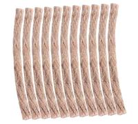 UKCOCO 10 pièces Corde Allume-feu Jute Cirée avec Cire Abeille pour Barbecue Camping Randonnée Survie Multifonctionnelle Légère et Portable