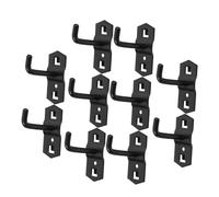 UKCOCO 10 pièces Crochets Muraux Pour Panneaux Perforés Crochets Robustes Pour Étagères De Supermarché Supports Carrés Ajustables Pour Rangement Cuisine Garage Vente Au Détail