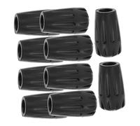 UKCOCO 10 pièces Embouts de Remplacement pour de Randonnée Lot de Accessoires de Canne Dérapants Conçus PVC Durable pour Optimale Compatibles avec de Trekking et Béquilles