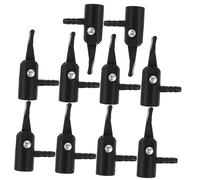 UKCOCO 10 pièces Embouts Gonfleur Pneus Plastique avec Verrouillage Adaptateurs Compresseur Air pour Voiture et Installation Facile Compatibles Multiples Valves