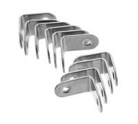 UKCOCO 10 pièces Équerre de Coin Renforcée Acier Inoxydable Support Droit Angulaire Degrés pour Étagères et Mobilier Fixation Solide et pour Armoires et Meubles