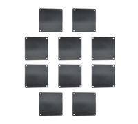UKCOCO 10 Pièces Fan de PC Grille Anti-poussière 80x80mm PVC Noir | Installation Facile, Réduit le Bruit, Prolonge la Durée du Ventilateur, pour Boîtiers D'ordinateur et Appareils