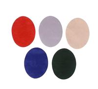 UKCOCO 10 pièces Kit de Patches Ovales Thermocollants pour Réparation de Vêtements Patches Décoratifs pour Coudes et Genoux Couleurs Gris Vert Foncé Bleu Roi Rouge pour Customisation de