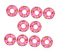 UKCOCO 10 Pièces Mini Anneaux de Natation Décoratifs Accessoires Miniatures pour Maison et Poupées Anneaux Flottants pour Décoration et Photographie