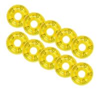 UKCOCO 10 Pièces Mini Anneaux de Natation Décoratifs PVC Jaune Accessoires Mini Maison pour Décoration Ornements Réalistes pour Maquettes et Supports Photo