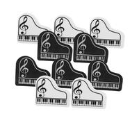 UKCOCO 10 pièces Mini Gommes Forme de Piano pour Garçon Fille Gommes Adorables et Portables Scolaire Noir et Blanc