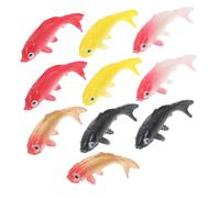 UKCOCO 10 pièces Miniature Koi Fish Figures Décoration Réaliste pour Aquarium Modèles pour Miniatures et Projets DIY Accessoires de Poisson Flottant pour Petit Bac à Poisson