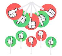 UKCOCO 10 pièces Pagaies de Vote Réutilisables Lot pour Salle de Classe Accessoires de Vote Pratiques pour Interactions Pédagogiques