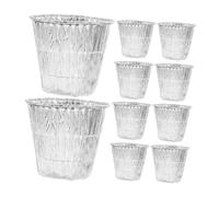 UKCOCO 10 Pièces Papier d'aluminium jetable Remplacement du bac à Graisse du Gril doublures de Seau à Graisse Doublure de bac d'égouttage pour Gril Feuille d'aluminium