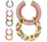 UKCOCO 10 pièces Peigne Circulaire Extensible Lot de Bandeau Élastique Flexible pour Cheveux Maintien Adapté Femmes Filles Accessoires Coiffure Pratiques Couleur Couleur Aléatoire