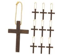 UKCOCO 10 pièces Pendentifs Croix Breloques Religieuses Légères et Durables pour Porte Clés Accessoires pour Fête et Usage