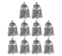UKCOCO 10 pièces Pendentifs Vintage Alliage pour Fabrication de Bijoux DIY Breloques Cloches Métal Rustique pour Bracelets et Colliers Charms Inspirants avec Sons Tintinnabulants
