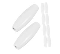 UKCOCO 10 pièces Perles Ovales pour Fabrication de Bijoux Perles Espacées Décoratives pour DIY Accessoires pour Artisanat et Décorations Maison