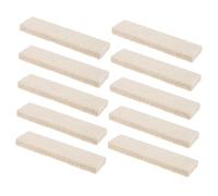 UKCOCO 10 pièces Plaquettes de Frein Feutre pour de Résistantes à Usure Non Glissantes Adaptées Aux Vélos de Fitness et Équipements Couleur Beige