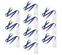 UKCOCO 10 pièces Porte-badge Transparent Double Face avec Cordon Tour de Cou Résistant Porte-cartes de Travail et Étudiant Étanche Lot de Pratique pour Bureau École et Couleur Aléatoire