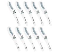 UKCOCO 10 Pièces Règle à Cils en Papier Cartonné, Carte Règle pour Cils, Mesure de Longueur et Degré de Courbure, Échelles Précises, sans Bavure, Portable, pour Usage Domestique