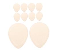 UKCOCO 10 Pièces Set Éponges Silicone Transparentes Applicateurs Réutilisables Non Absorbants pour Fond de Teint Liquide Blenders de Maquillage Faciles à Nettoyer et Adaptés Au Contourage