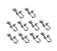 UKCOCO 10 pièces U Shaped Snap Shackles Acier Inoxydable avec Grand pour Activités de Plein Air