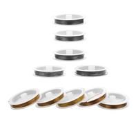 UKCOCO 10 rouleaux Flexible Jewelry Wire Set Steel Thread For Beading And Jewelry Making Bendable Metal String For Secure Handmade Accessories