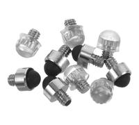 UKCOCO 10 Silencieux pour Ciseaux de Toilettage Chien, Mini Butoirs Noirs et Transparents 2,5 Cm, Accessoires de Remplacement Anti-bruit pour Salon Professionnel et Usage Domestique