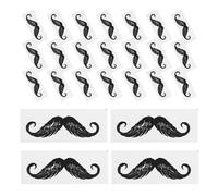 UKCOCO 100 Autocollants Noirs pour Moustache en Pp, Protection la Cire Saleté, Accessoires pour Décoration et Épilation Poil de Nez