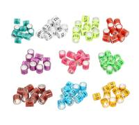 UKCOCO 100 Bagues de Patte Numérotées pour Pigeons Voyageurs 2023, Identification Solide en Plastique Multicolore, Légères et Adaptées pour Pigeons et Autres Oiseaux, Couleur Aléatoire