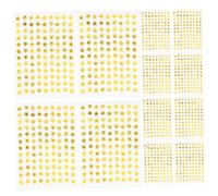 UKCOCO 100 feuilles Autocollants Dorées Pentagramme Stickers Récompense Incitatifs et Encouragements pour Étudiants