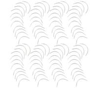 UKCOCO 100 pièces Aiguilles Courbées C Type Acier Inoxydable Aiguilles Manuelles Grandes Longues pour Tapisserie et Couture DIY Variées
