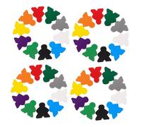 UKCOCO 100 Pièces Chess Figurine Pieces Wooden Pawns for Family Board Games and Educational Counting Toys Replacement Tokens for Strategy and Learning Activities