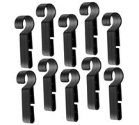 UKCOCO 100 Pièces Clips de Fixation pour Lampe Frontale sur Casque de Chantier Crochets Robustes pour Casque de Sécurité Installation Rapide pour Mineurs et Techniciens