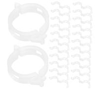 UKCOCO 100 pièces Clips de Fixation pour Plantes Transparentes Supports Antidérapants pour Treillis Favorisent Droit et Sain des Vignes Concombres et Fleurs