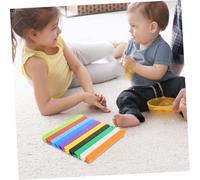 UKCOCO 100 pièces Cubes Mathématiques et Blocs Plastique Éducatifs pour Garçon Fille Jeu de Calcul Créatif pour Maternelle Pédagogique Favorisant Coordination Main Œil et Compétences