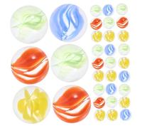 UKCOCO 100 pièces Lot de Billes Colorées pour Décoration de Vases et Jeux Traditionnels Billes Solides et Assortiment de pour Aquarium et Jardin