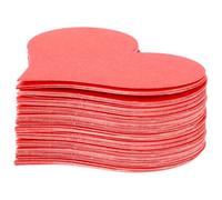 UKCOCO 100 pièces Lot de Cartes Papier Forme Cœur Cartes Vierges à Écrire pour Saint Valentin Décoration Murale et Messages Damour Papier Épais et Surface Lisse