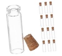UKCOCO 100 Pièces Lot de Mini Bouteilles Verre avec Bouchons Liège Naturel Fioles pour Messages et Sable pour Mariage Shower et