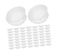 UKCOCO 100 pièces Lot de Papiers Sulfurisés pour Gâteaux Basques Caissettes Pâtisserie Antiadhésives pour Cupcakes Muffins et Cheesecakes de Cuisson Résistantes à Huile pour Four et