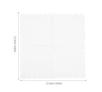 UKCOCO 100 pièces Lot de Serviettes Cocktail Décoratives à Double Absorbantes Jetables Blanches pour Mariage Fête Anniversaire Dîner