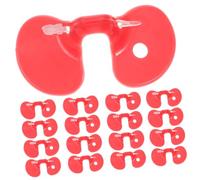 UKCOCO 100 pièces Lunettes Poules Picage Plastique Rouge Accessoires Volaille Faciles à Installer pour Prévention Combats et Blessures Couleur Aléatoire Couleur Aléatoire