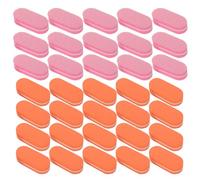 UKCOCO 100 Pièces Mini Double-sided Nail Buffer Blocks For Manicure And Pedicure Disposable Sponge Files In Orange And